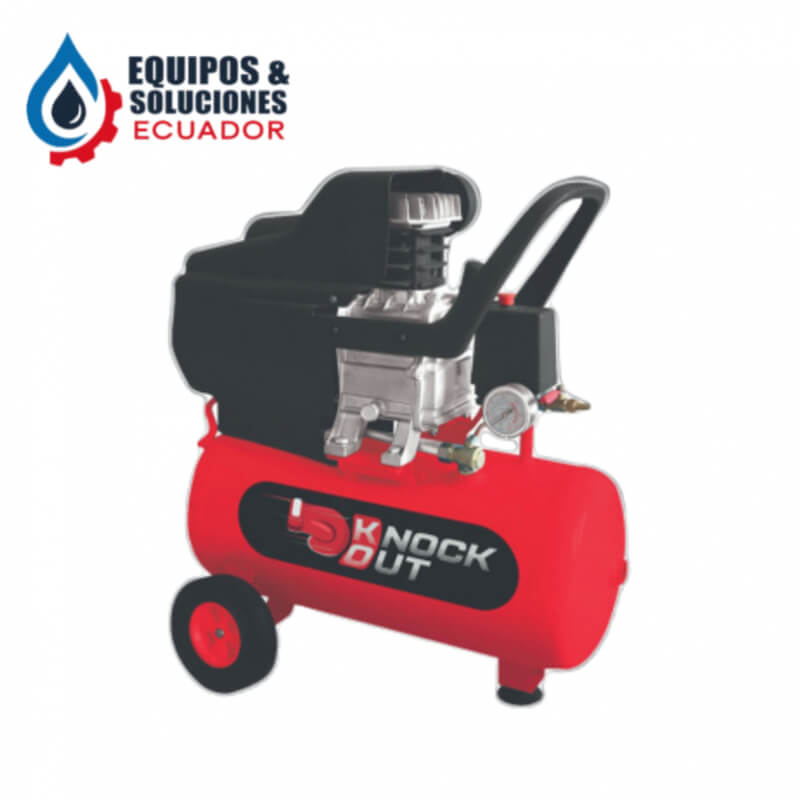 Compresor 1.5 HP 24LTS C/ACEITE 1100W KNOCK OUT| Equipos & Soluciones Ecuador