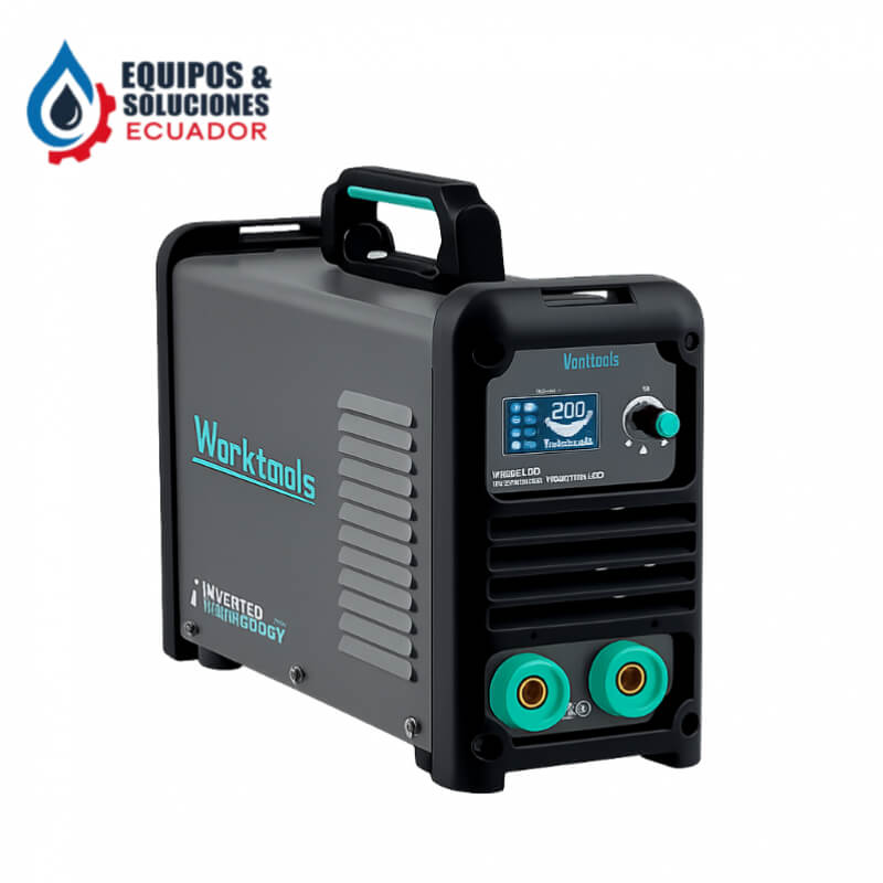 Soldadora Inverter LCD IW200/160 120/220V 9KVA Worktools| Equipos & Soluciones Ecuador