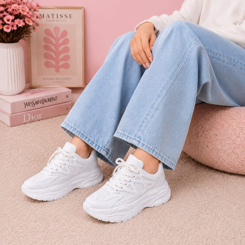 Sneaker Chunky Blanco