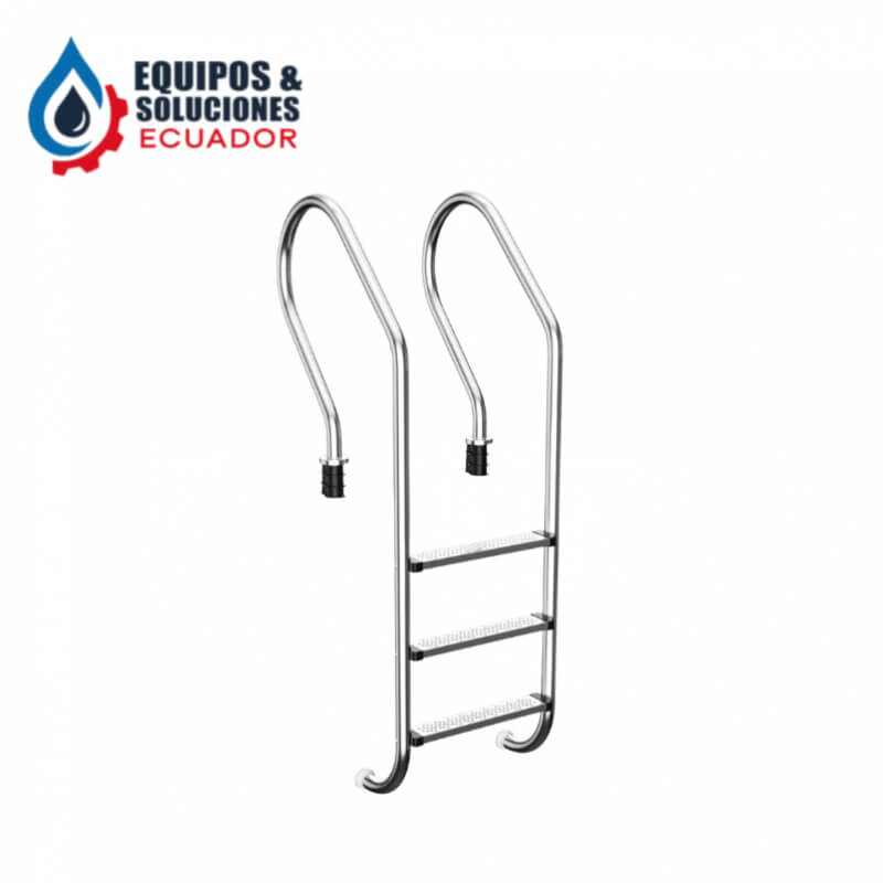 ESCALERA DE PISCINA TUBO ALUMINIO INOXIDABLE Vortex| Equipos & Soluciones Ecuador