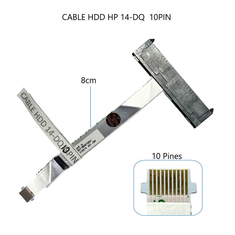 CABLE DE DISCO DURO HDD HP 14-DQ 10PIN
