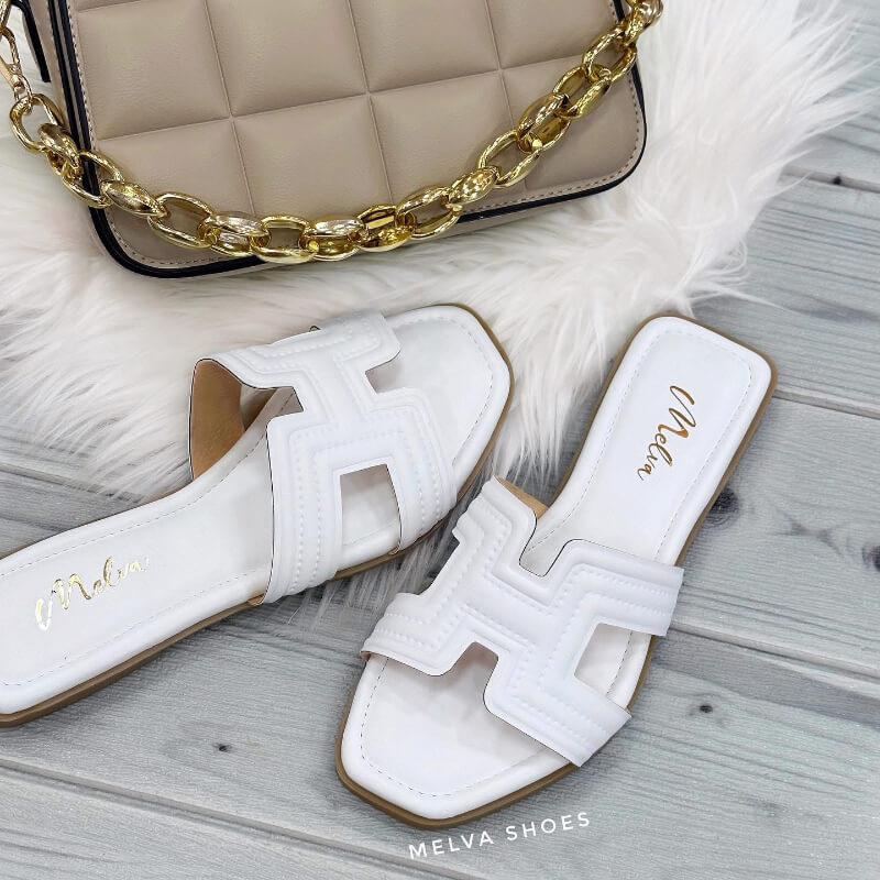 Sandalias Bajas Blancas