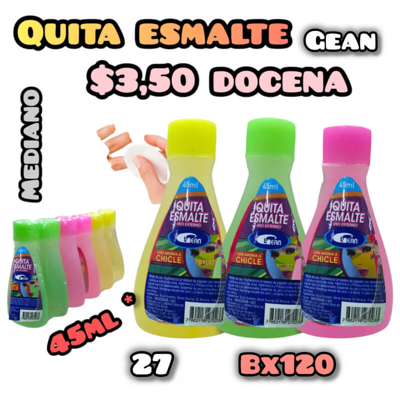 QUITA ESMALTE GEN 45 ml