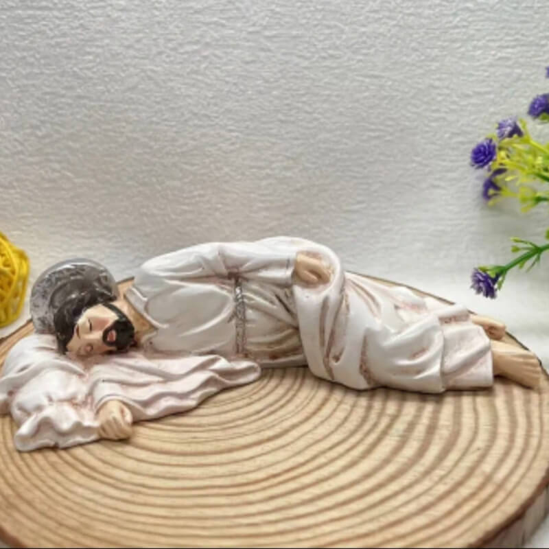 Molde de silicona con diseño de San José dormido para uso en Velas, Jabones, chocolate, resina.