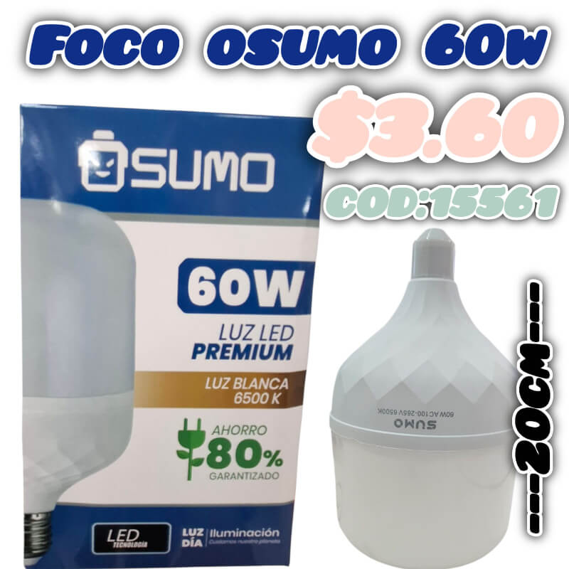 Foco osumo 60w