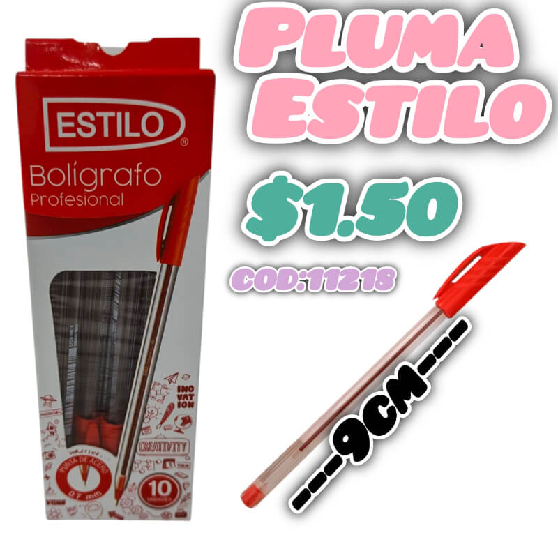 Pluma estilo roja