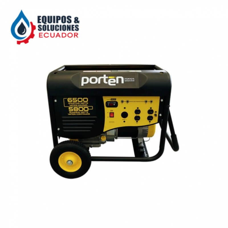 Generador de 6500w a gasolina porten| Equipos & Soluciones Ecuador