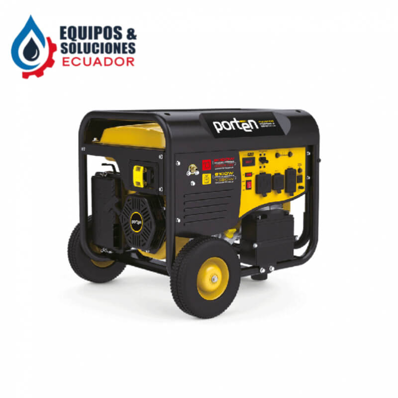 Generador dual 9000w gasolina / glp con encendido electrico porten| Equipos & Soluciones Ecuador