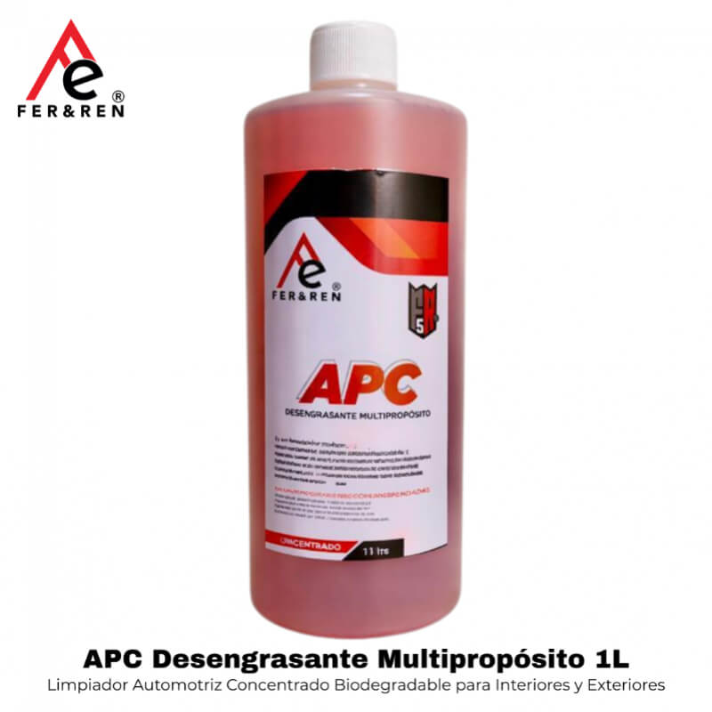 FR5 APC Desengrasante Multipropósito 1L | Limpiador Automotriz Concentrado Biodegradable para Interiores y Exteriores