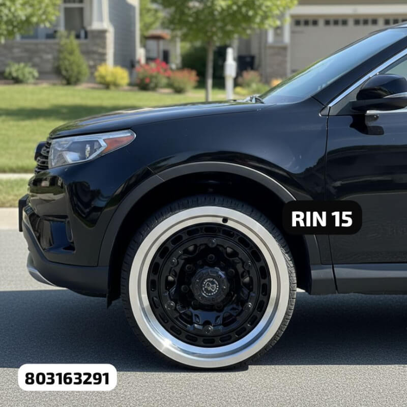 AROS 15X8 RW MAGNESIO 139.7X6 BLACK/LIP POLISHED CAMIONETA 803.163291
