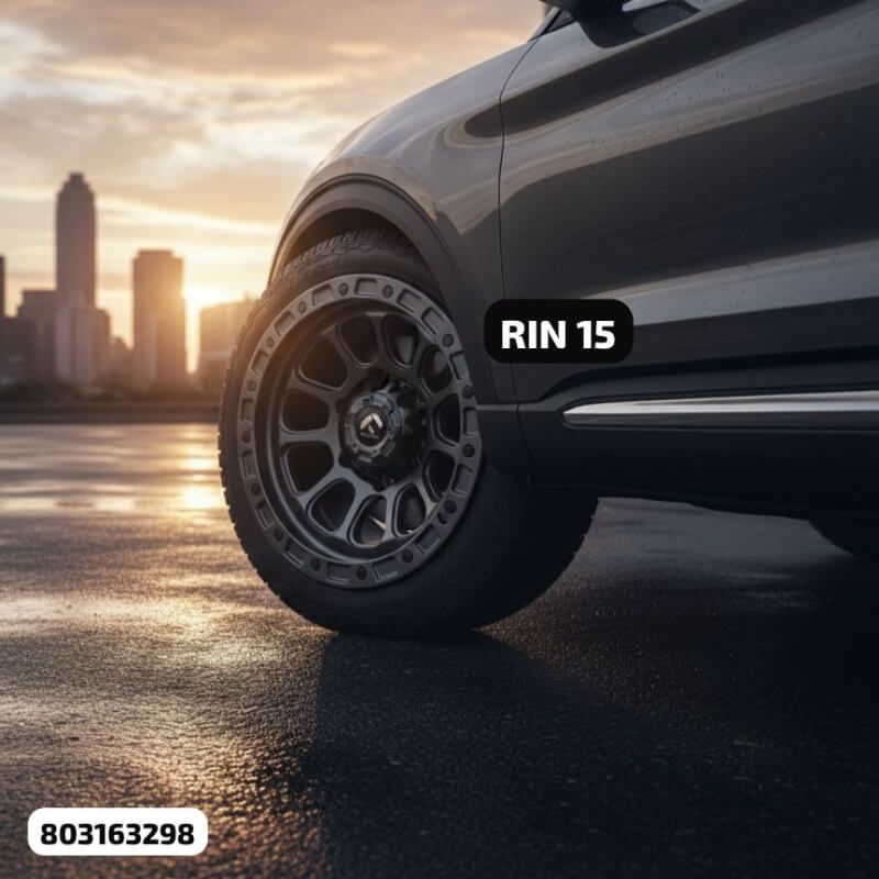 AROS RW 15X8 139.7X6 ET0 CB110.1 SMATE GUN METAL/RIVETS BLACK 803.163298