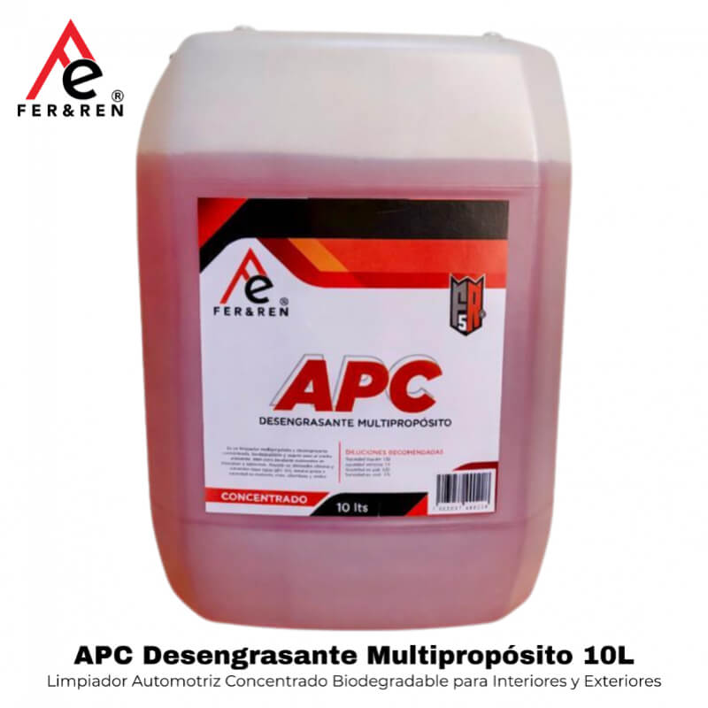 FR5 APC Desengrasante Multipropósito 10L | Limpiador Automotriz Concentrado Biodegradable Uso Profesional