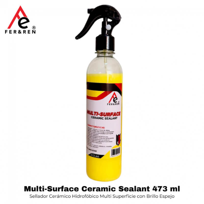 FR5 Multi-Surface Ceramic Sealant 473 ml | Sellador Cerámico Hidrofóbico Multi Superficie con Brillo Espejo