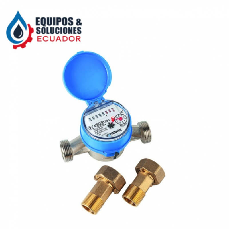 CONTADOR DE AGUA FRÍA CHORRO ÚNICO PN16 3/4'' Genebre| Equipos & Soluciones Ecuador
