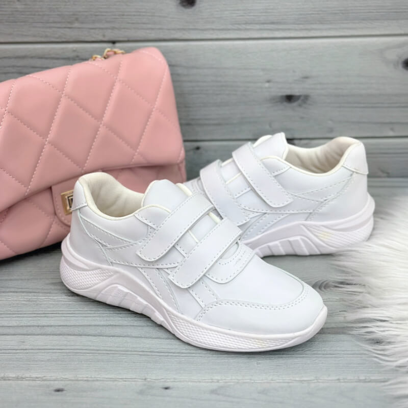 Sneakers Blancos Sport con Velcro