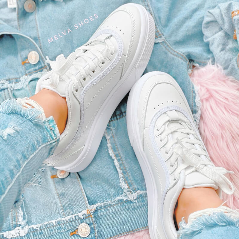 Sneakers Blancos con Reata