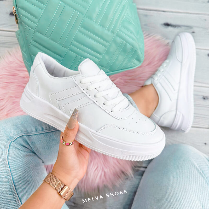 Sneakers Blancos Zigzag