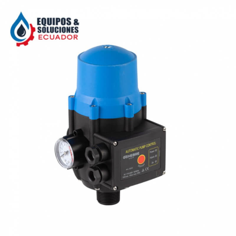 CONTROLADOR AUTOMÁTICO DE BOMBAS DE AGUA 110V - 220V Genebre| Equipos & Soluciones Ecuador