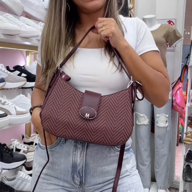 Cartera Vino Diseño Zigzag
