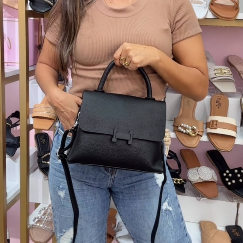 Cartera Negra con Agarradera