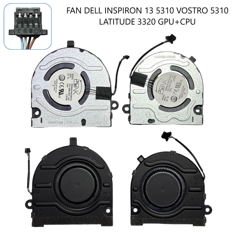FAN DELL INSPIRON 13 5310 VOSTRO 5310 LATITUDE 3320 GPU+CPU