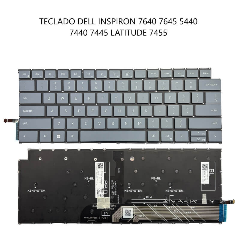TECLADO Dell Inspiron 7640 7645 5440 7440 7445 Latitude 7455