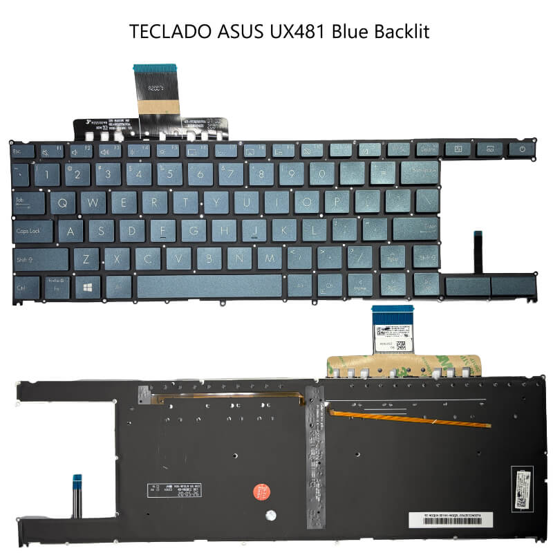 TECLADO ASUS UX481 Blue Backlit