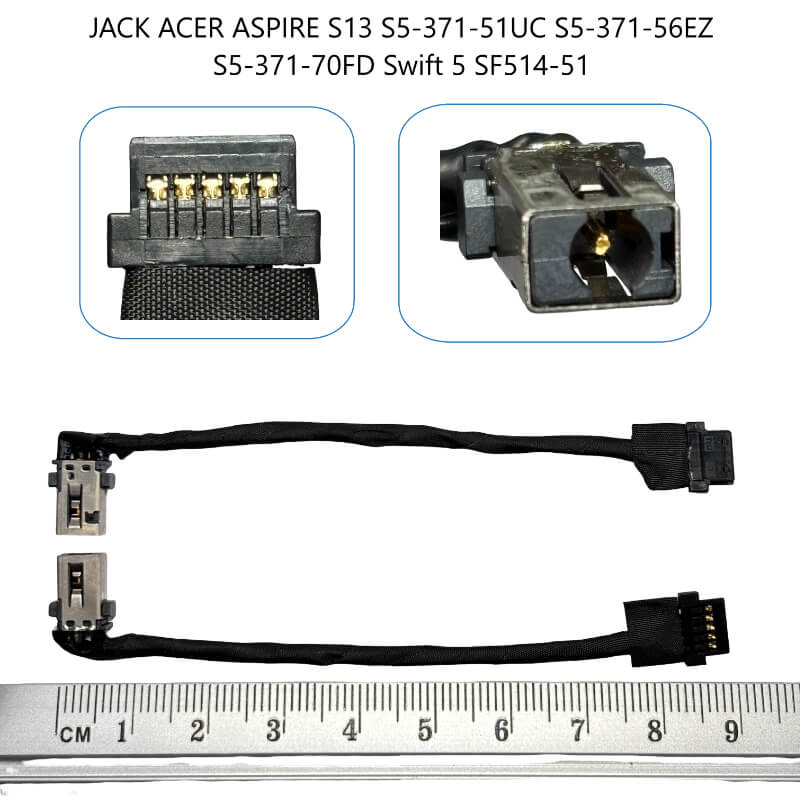 JACK Acer Aspire S13 S5-371-51UC S5-371-56EZ S5-371-70FD Swift 5 SF514-51