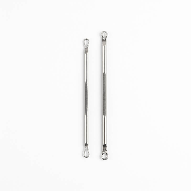 KIT REMOVEDORES DE PUNTOS NEGROS | Extractor Comedones Acero Inoxidable Profesional para Limpieza Facial Profunda y Piel Radiante