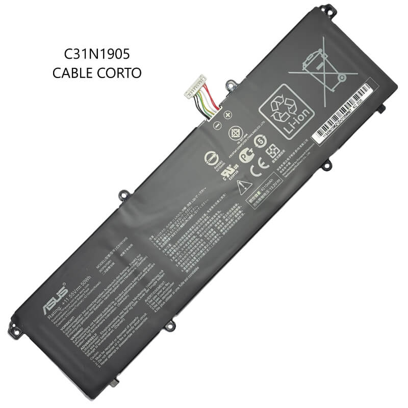 BATERIA ASUS C31N1905 CABLE CORTO
