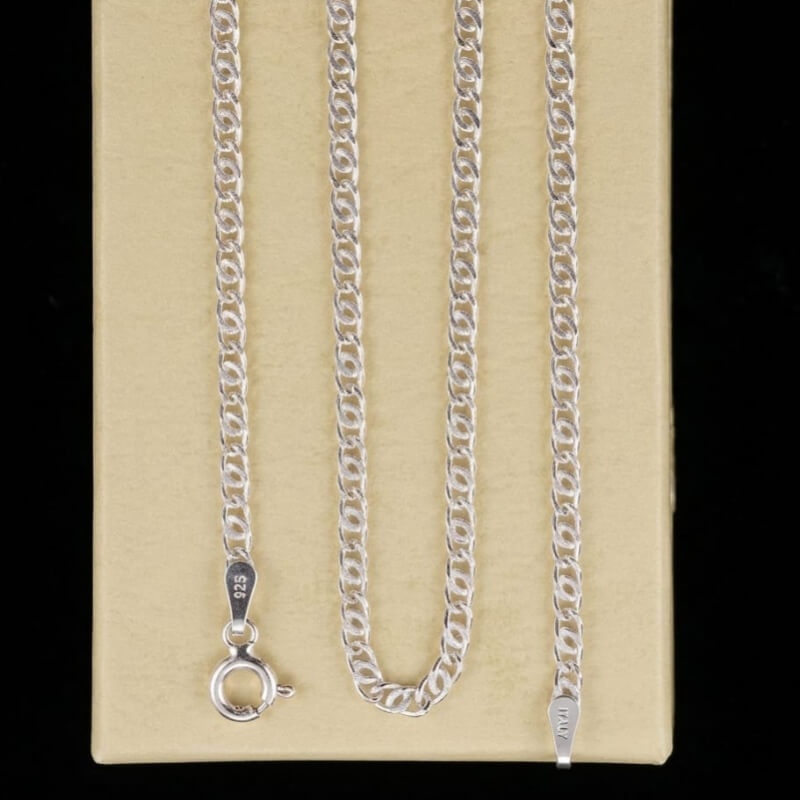 Cadena Caracol de Plata Esterlina 925 - Elegancia y Estilo Único