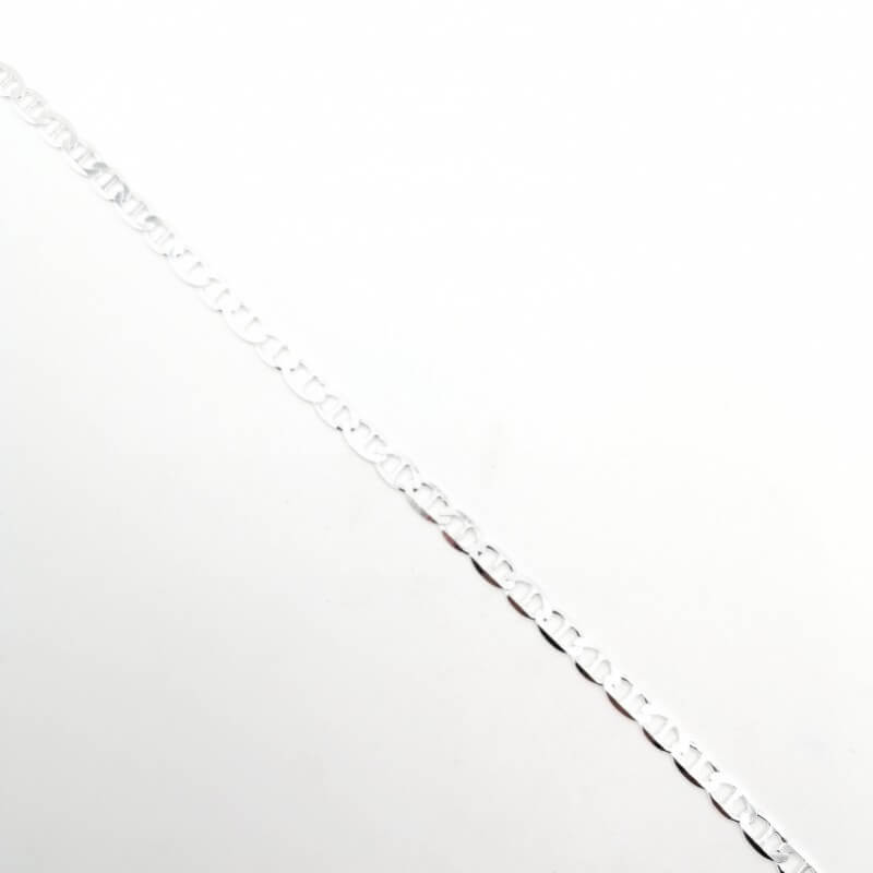 Cadena Gucci Plata de Ley 925 Genuina - Diseño Escalera Marinero 60cm - Hipoalergénica para Hombre y Mujer