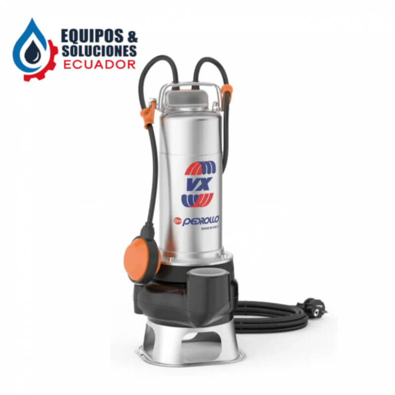 Bomba Sumergible 2HP Eyectora Aguas Negras 220V 10M Pedrollo | Equipos & Soluciones Ecuador