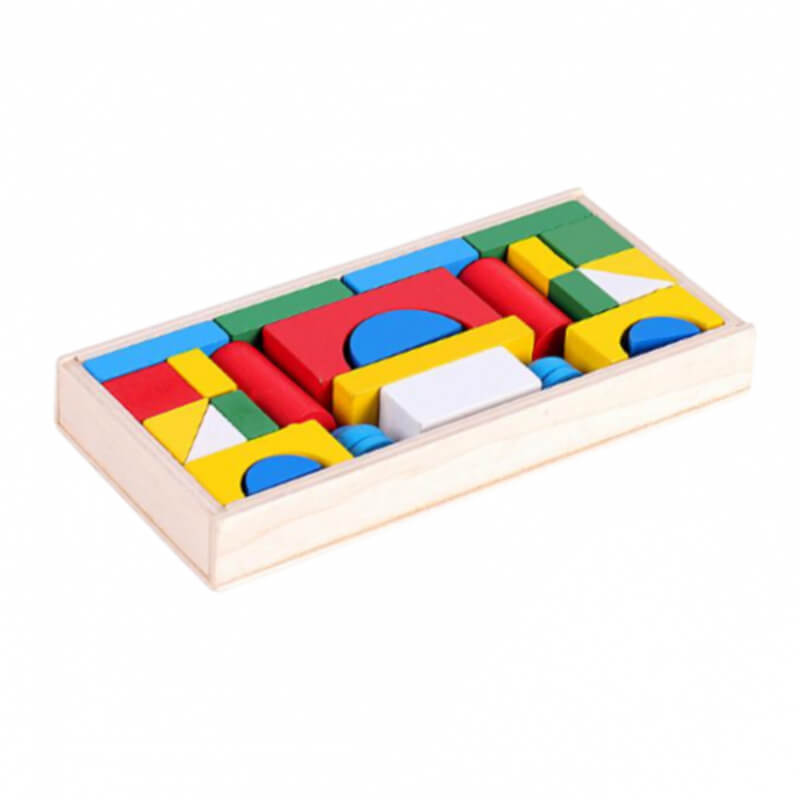 BLOQUES DE CONSTRUCCIÓN DE MADERA 23 PIEZAS