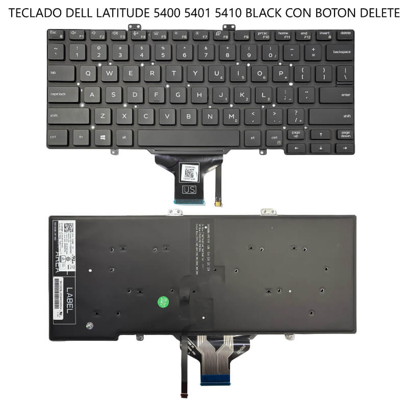 TECLADO DELL Latitude 5400 5401 5410 BLACK CON BOTON DELETE