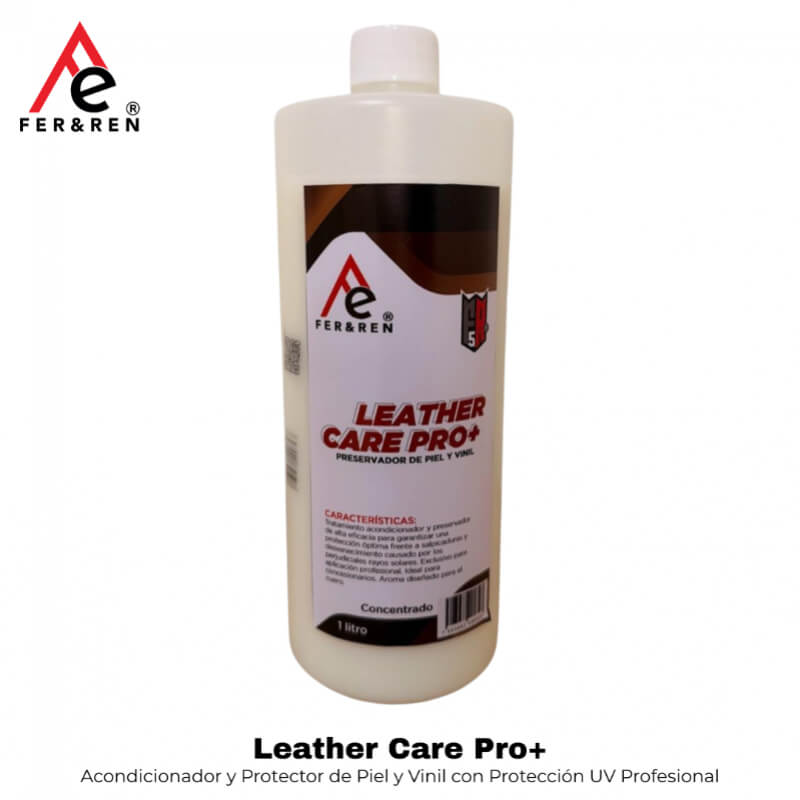 FR5 Leather Care Pro+ 1 Litro | Acondicionador y Protector de Piel y Vinil con Protección UV Profesional
