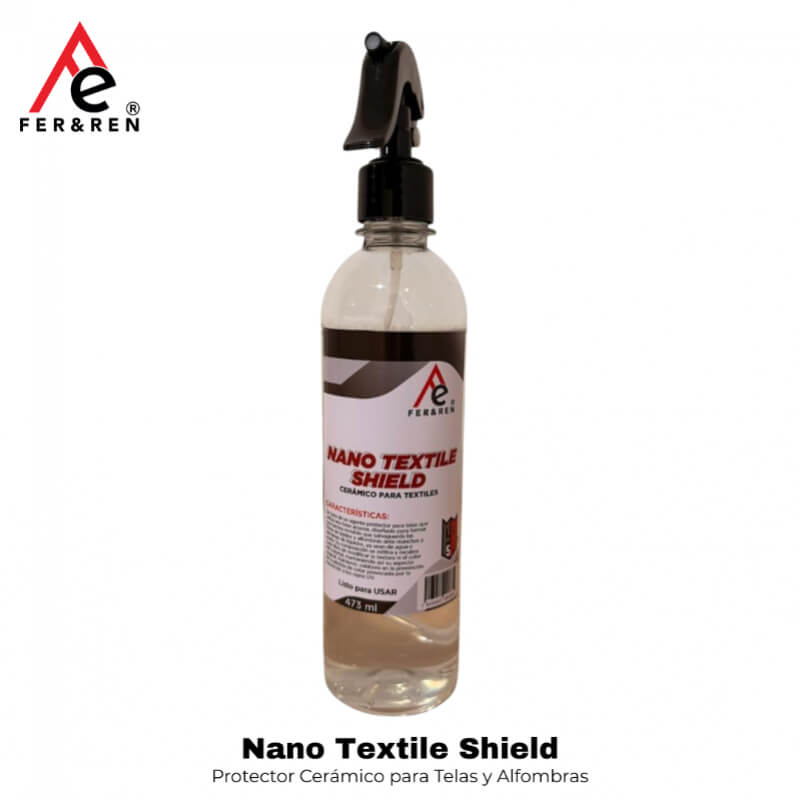 FR5 Nano Textile Shield 473 ml | Protector Cerámico para Telas y Alfombras | Anti Manchas y Derrames