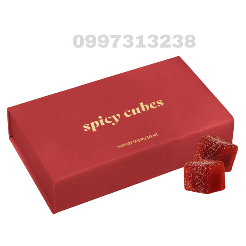 Gomitas Afrodisíacas SPICY CUBES PEACH: Melocotón Picante – Dulce, Atrevido y Exótico Sabor con Efecto
