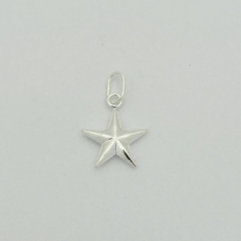 Dije de Plata Ley 925 Estrella - Colgante Brillante para Mujer | Joyería Fina
