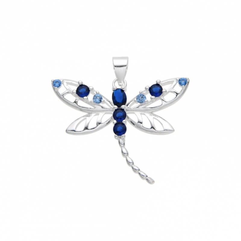 Dije de Plata Ley 925 con Libélula Joya – Elegancia y Brillo Único
