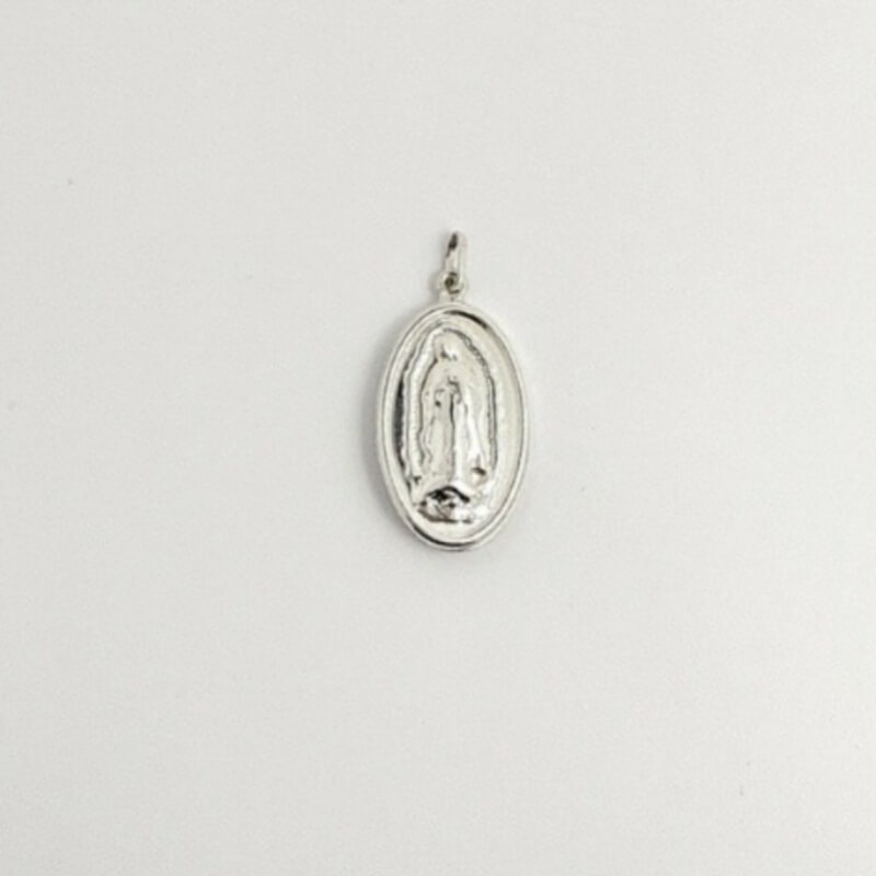 Dije Medalla Virgen de Guadalupe Plata Ley 925 - Joyería Religiosa Fina