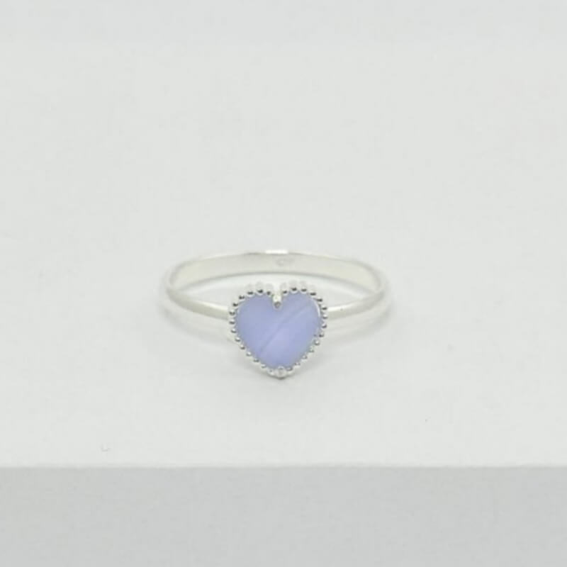 Anillo VAN CLEEF & ARPELS Corazón Azul #8 - Elegancia y Lujo para Mujer