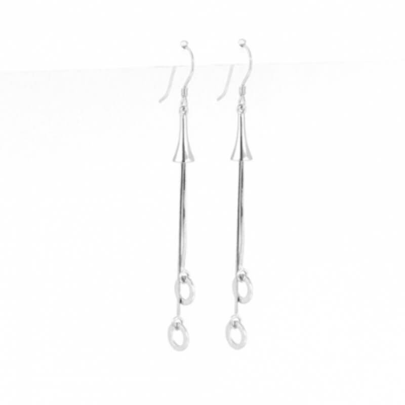 ARETE HUGGIE LARGO PLATA 925