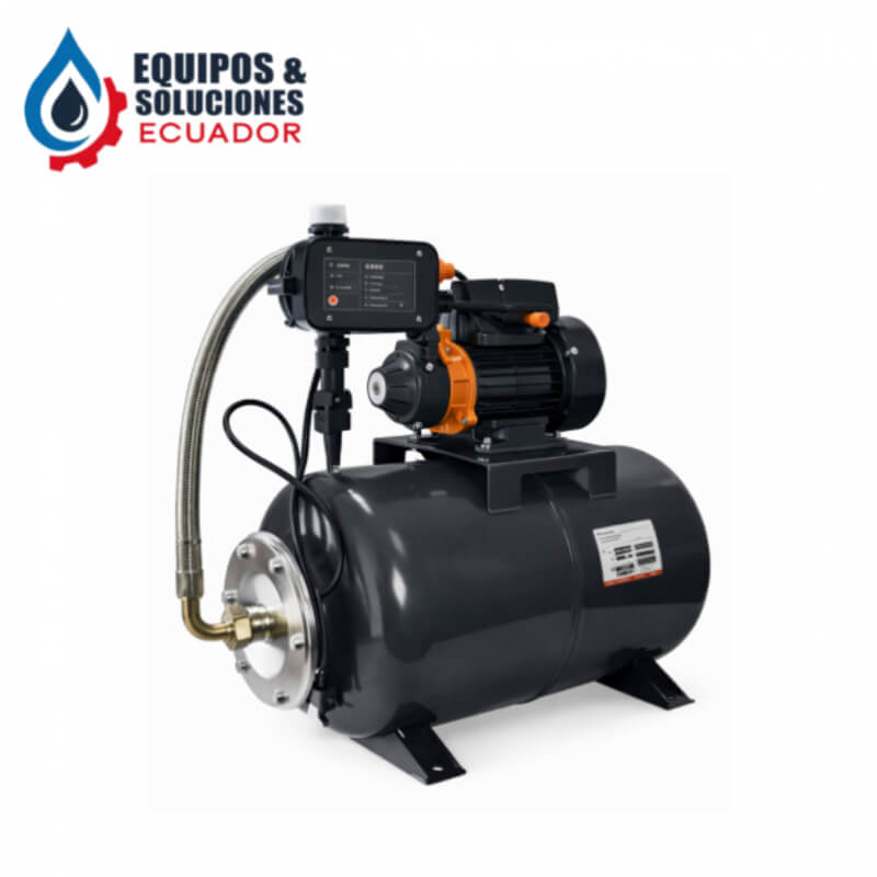 Sistema hidroneumático bomba periférica de 1/2hp 1 x 1 pulgada 110 voltios 24 litros leo| Equipos & Soluciones Ecuador