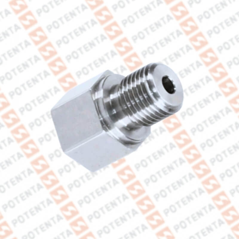 Adaptador bushing 1/4NPT-hembra Ins, 1/2NPT-macho Proceso, SS316, Trafag