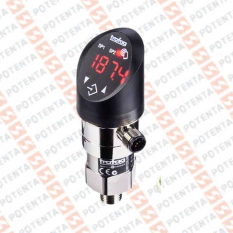 Transmisor presión DPC, display, 0-10bar(Aju 50%) 0.3%, Pnp/4-20mA/0-10V, G3/4, registrador, M12-5p, Trafag
