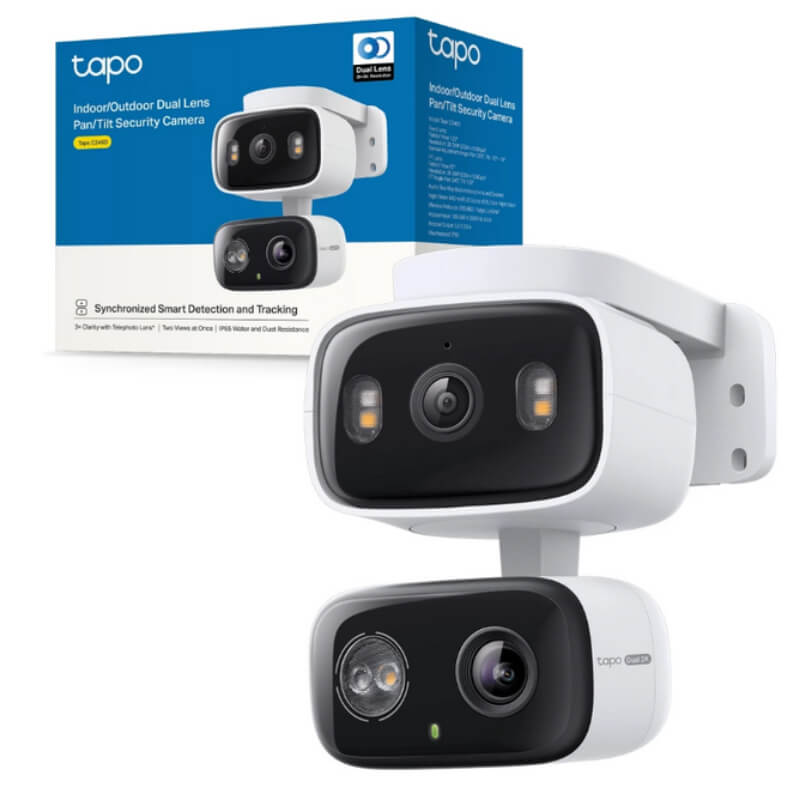 CAMARA TAPO C246D DOBLE LENTE 2K VISION NOCTURNA A COLOR