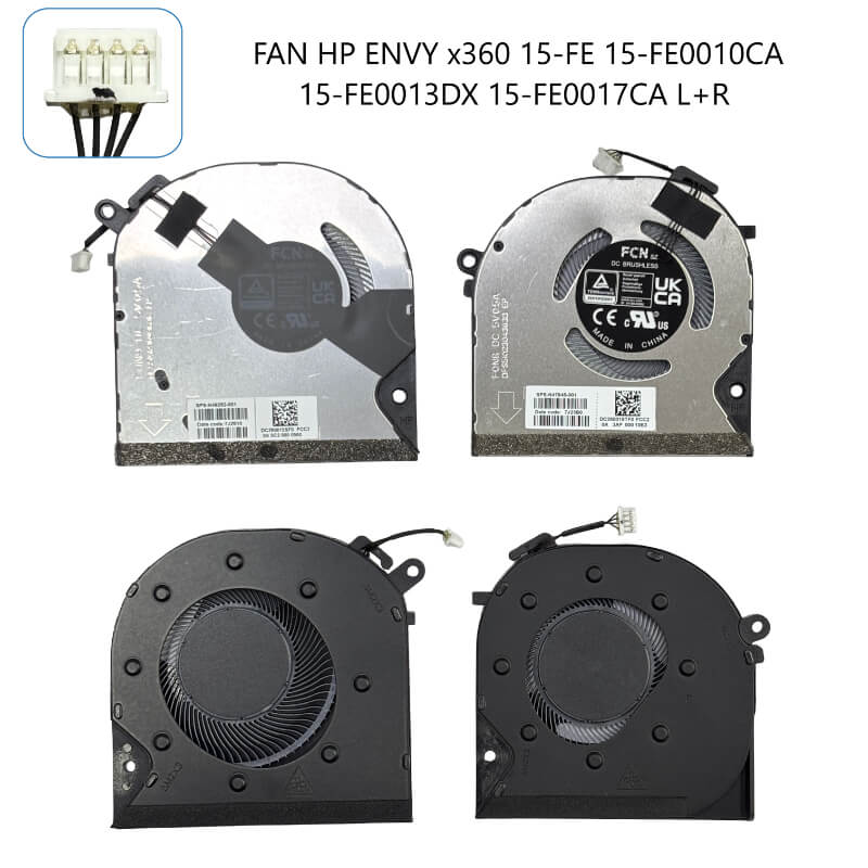 FAN HP Envy x360 15-FE 15-FE0010CA 15-FE0013DX 15-FE0017CA L+R