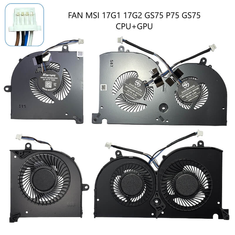 FAN MSI 17G1 17G2 GS75 P75 GS75 CPU+GPU