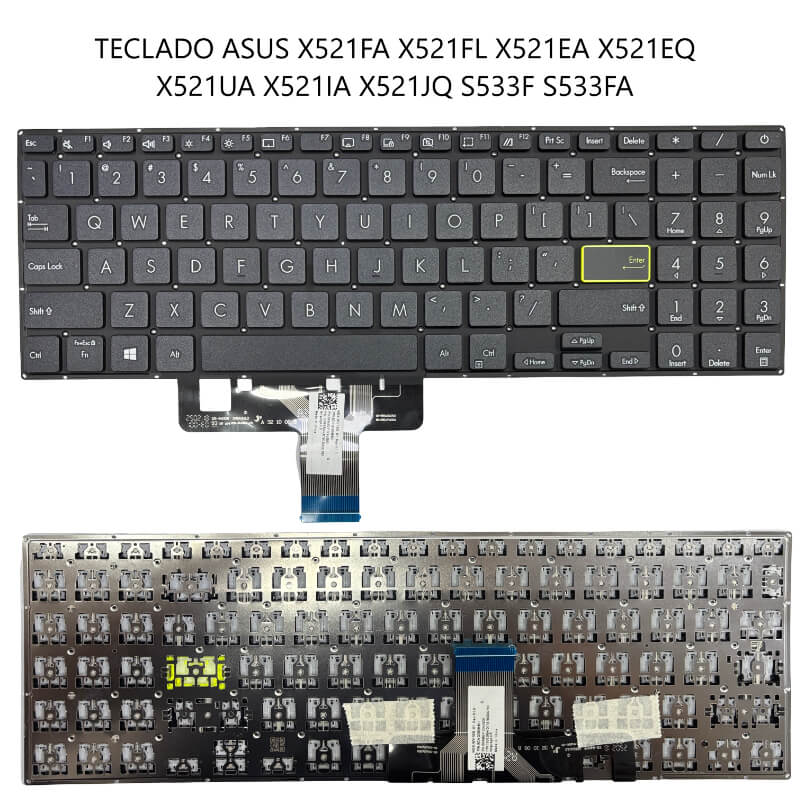 TECLADO Asus X521FA X521FL X521EA X521EQ X521UA X521IA X521JQ S533F S533FA BLACK